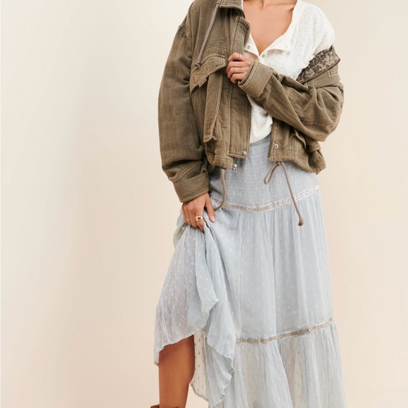 FREE PEOPLE EYES ON YOU SURPLUS OVERSIZED BAGGY JACKET WOMENS XS NWT UTILITY - Picture 2 of 11